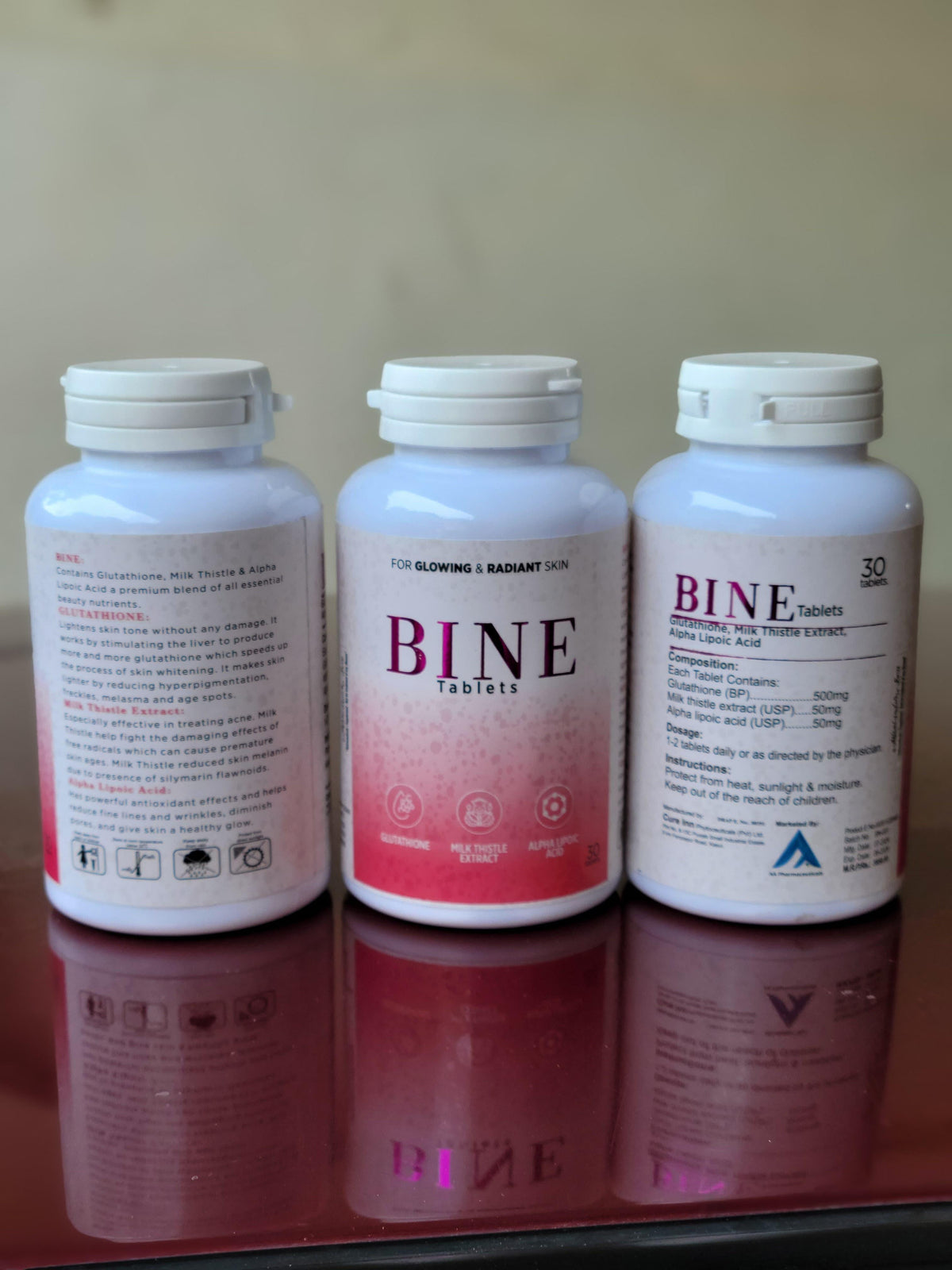 Bine Tablets (Glutathione, ALA & Milk Thistle)
