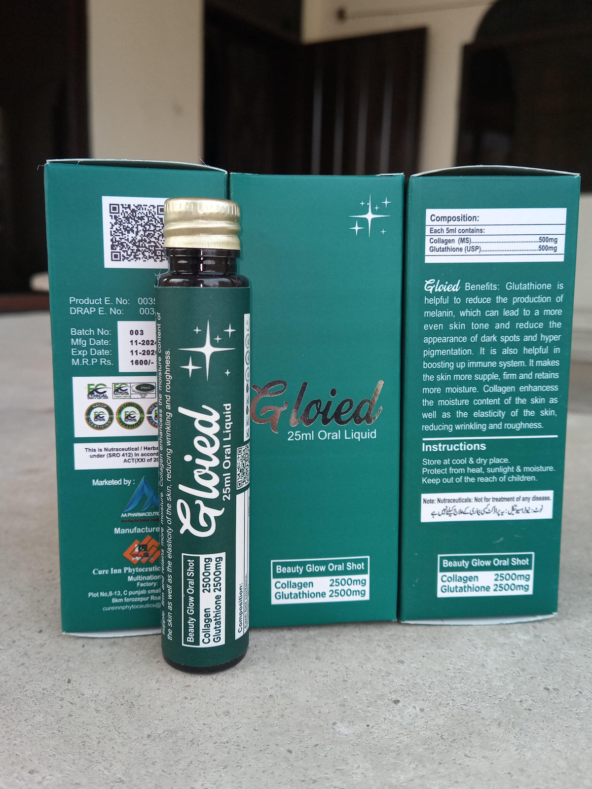 Gloted Skin Oral Liquid (Glutathione & Collagen)